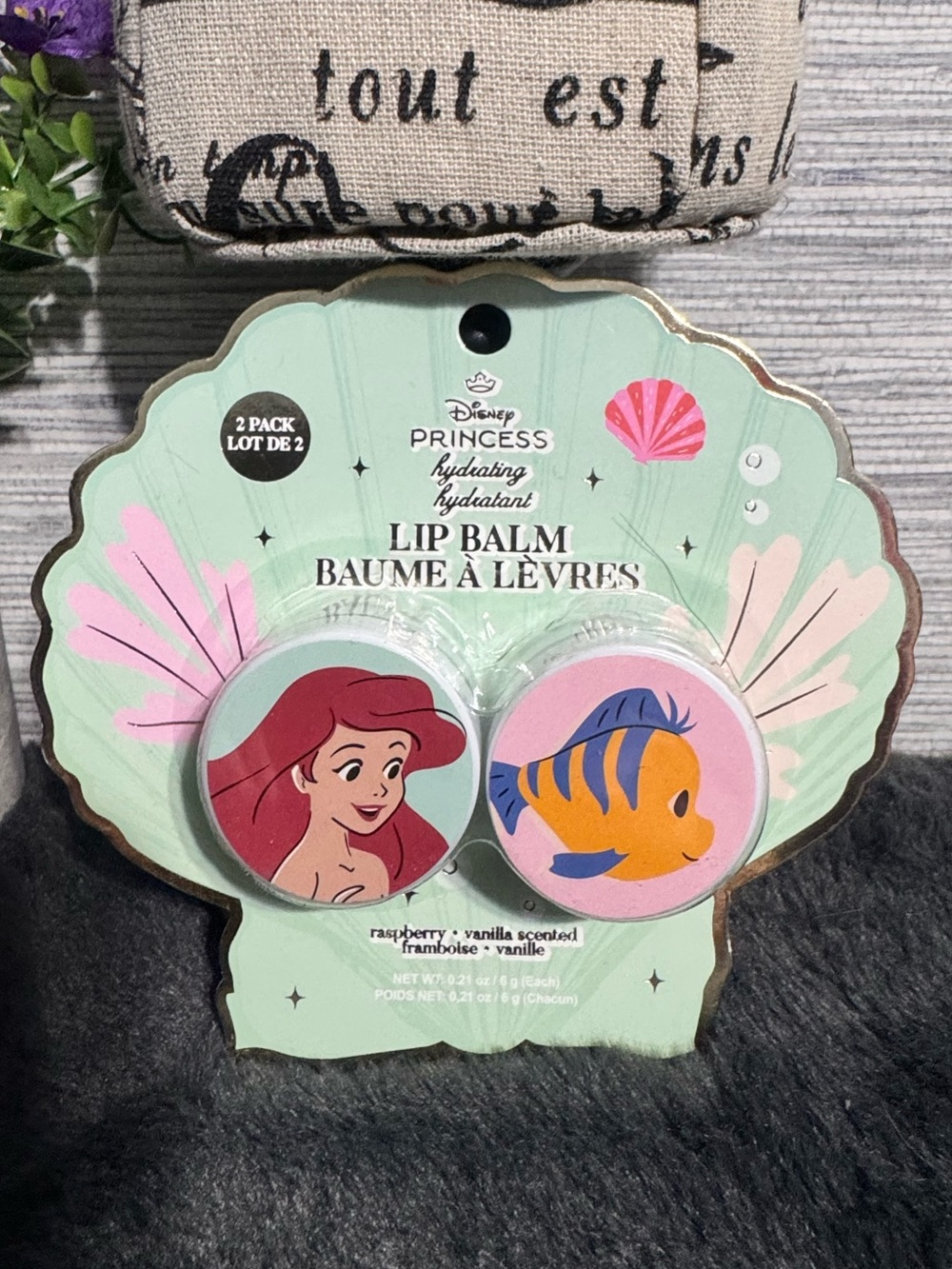Disney Princess Ariel & Flounder Lip Balm Duo